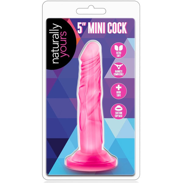 Naturally Yours 5" Mini Cock - Pink