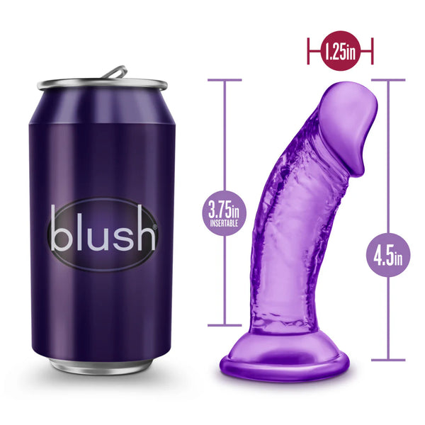 B Yours 4" Sweet N' Small Dildo - Purple