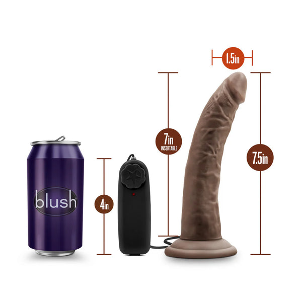 Dr. Skin Dr. Dave 7.5" Vibrating Dildo