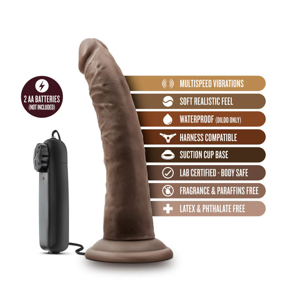 Dr. Skin Dr. Dave 7.5" Vibrating Dildo