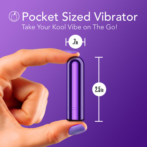 Blush Novelties Kool Vibes Rechargeable Mini Bullet - Grape - Extreme Toyz Singapore - https://extremetoyz.com.sg - Sex Toys and Lingerie Online Store - Bondage Gear / Vibrators / Electrosex Toys / Wireless Remote Control Vibes / Sexy Lingerie and Role Play / BDSM / Dungeon Furnitures / Dildos and Strap Ons &nbsp;/ Anal and Prostate Massagers / Anal Douche and Cleaning Aide / Delay Sprays and Gels / Lubricants and more...