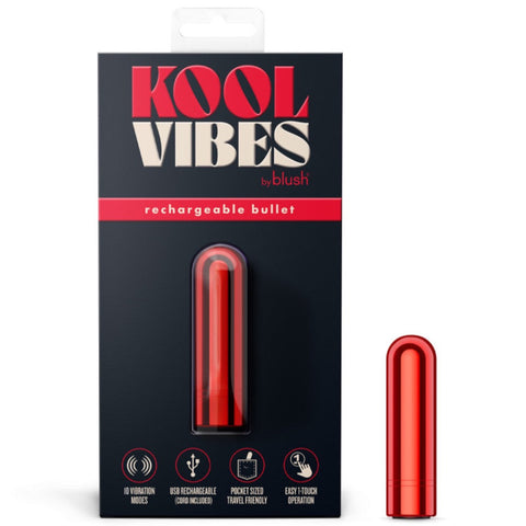 Blush Novelties Kool Vibes Rechargeable Mini Bullet - Cherry - Extreme Toyz Singapore - https://extremetoyz.com.sg - Sex Toys and Lingerie Online Store - Bondage Gear / Vibrators / Electrosex Toys / Wireless Remote Control Vibes / Sexy Lingerie and Role Play / BDSM / Dungeon Furnitures / Dildos and Strap Ons &nbsp;/ Anal and Prostate Massagers / Anal Douche and Cleaning Aide / Delay Sprays and Gels / Lubricants and more...