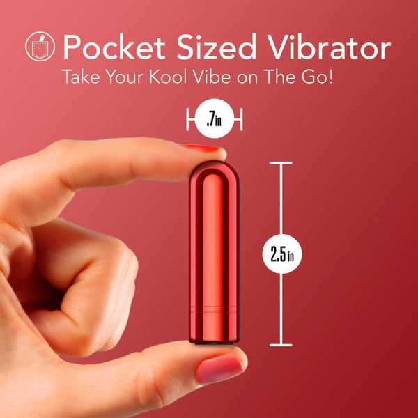 Blush Novelties Kool Vibes Rechargeable Mini Bullet - Cherry - Extreme Toyz Singapore - https://extremetoyz.com.sg - Sex Toys and Lingerie Online Store - Bondage Gear / Vibrators / Electrosex Toys / Wireless Remote Control Vibes / Sexy Lingerie and Role Play / BDSM / Dungeon Furnitures / Dildos and Strap Ons &nbsp;/ Anal and Prostate Massagers / Anal Douche and Cleaning Aide / Delay Sprays and Gels / Lubricants and more...