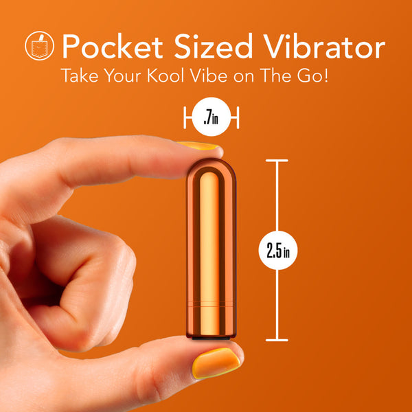 Blush Novelties Kool Vibes Rechargeable Mini Bullet - Tangerine - Extreme Toyz Singapore - https://extremetoyz.com.sg - Sex Toys and Lingerie Online Store - Bondage Gear / Vibrators / Electrosex Toys / Wireless Remote Control Vibes / Sexy Lingerie and Role Play / BDSM / Dungeon Furnitures / Dildos and Strap Ons &nbsp;/ Anal and Prostate Massagers / Anal Douche and Cleaning Aide / Delay Sprays and Gels / Lubricants and more...