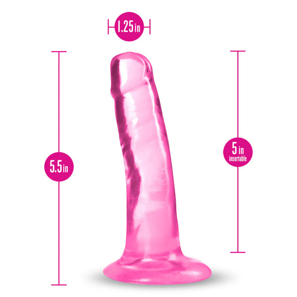B Yours Plus 5" Hard N’ Happy Dildo - Pink