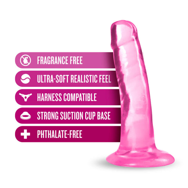 B Yours Plus 5" Hard N’ Happy Dildo - Pink