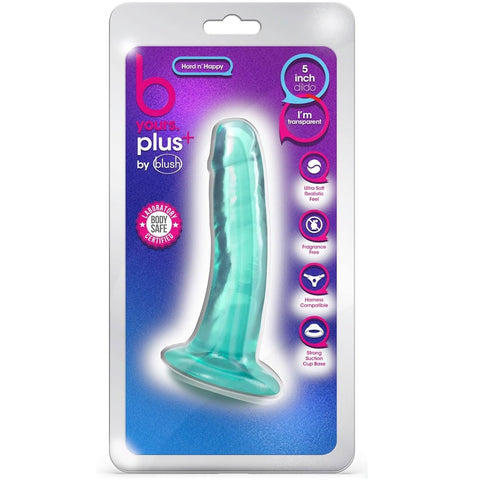 B Yours Plus 5" Hard N’ Happy Dildo - Teal