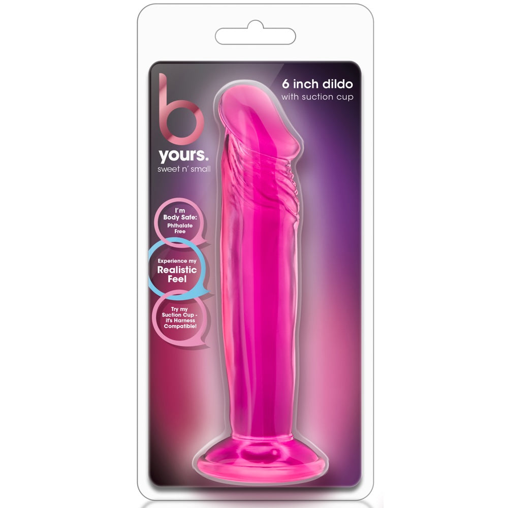 B Yours 6" Sweet N' Small Dildo - Pink