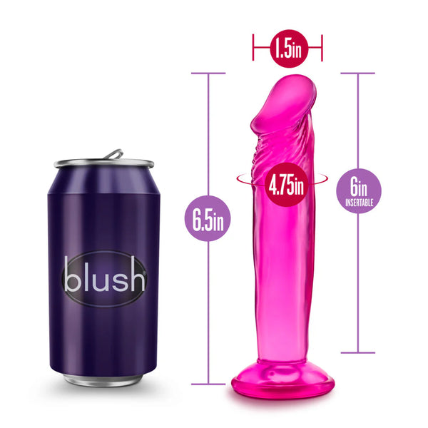 B Yours 6" Sweet N' Small Dildo - Pink