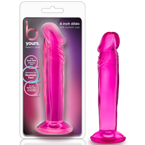 B Yours 6" Sweet N' Small Dildo - Pink