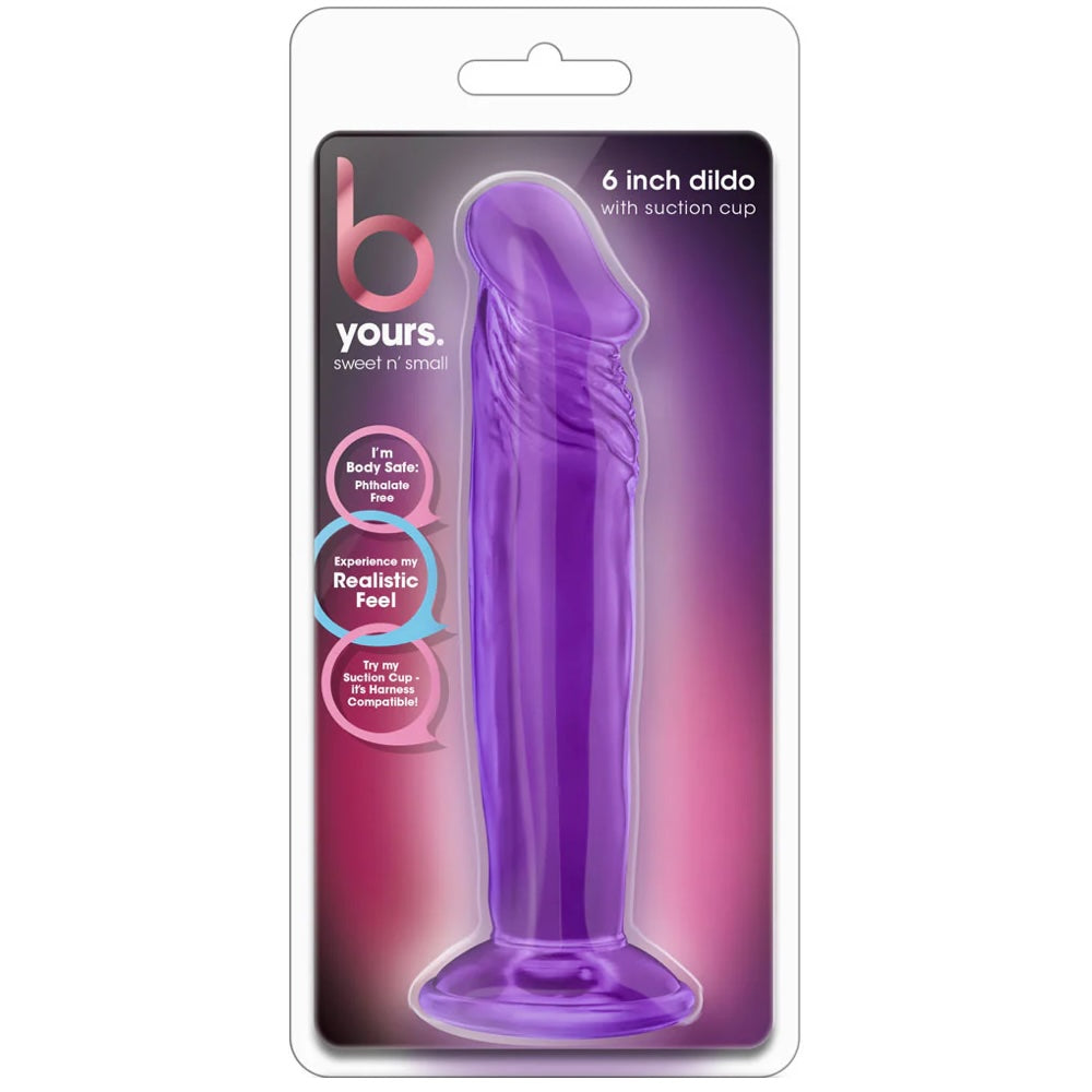 B Yours 6" Sweet N' Small Dildo - Purple