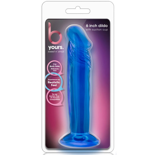 B Yours 6" Sweet N' Small Dildo - Blue