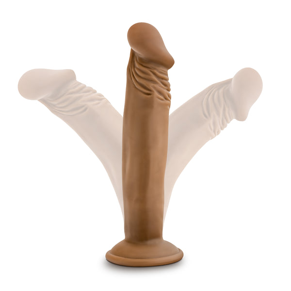 Dr. Skin Dr. Small 6" Dildo - Mocha