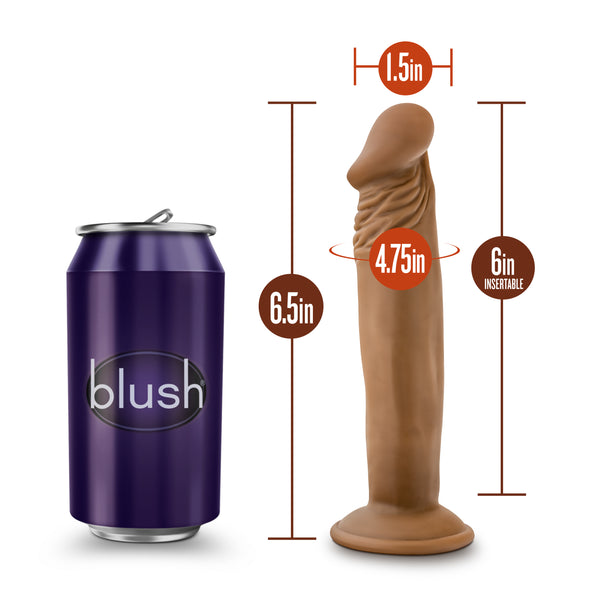 Dr. Skin Dr. Small 6" Dildo - Mocha