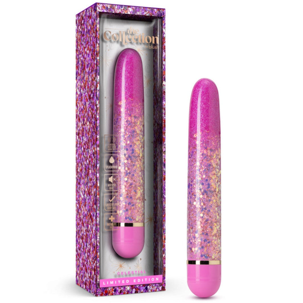 Blush Novelties The Collection Celestial Vibe - Pink - Extreme Toyz Singapore - https://extremetoyz.com.sg - Sex Toys and Lingerie Online Store - Bondage Gear / Vibrators / Electrosex Toys / Wireless Remote Control Vibes / Sexy Lingerie and Role Play / BDSM / Dungeon Furnitures / Dildos and Strap Ons &nbsp;/ Anal and Prostate Massagers / Anal Douche and Cleaning Aide / Delay Sprays and Gels / Lubricants and more...