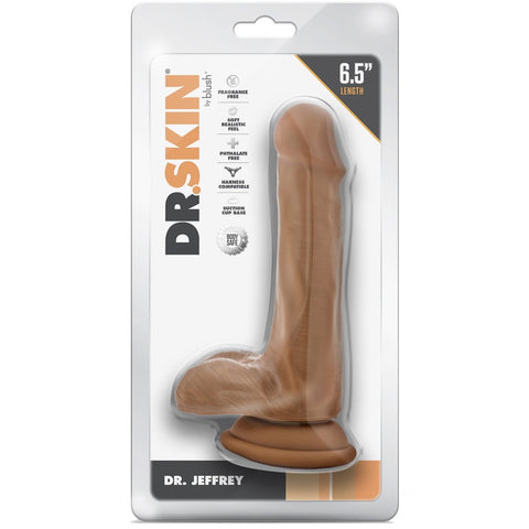 Dr. Skin Dr. Jeffrey 6.5" Dildo With Balls - Tan