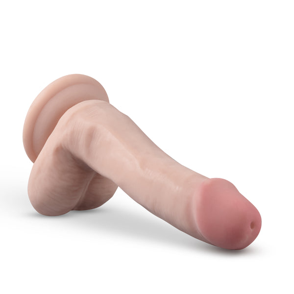 Dr. Skin Plus 6" Posable Dildo With Balls - Vanilla