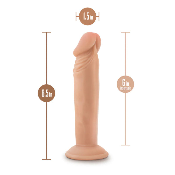Dr. Skin Plus 6" Posable Dildo - Vanilla