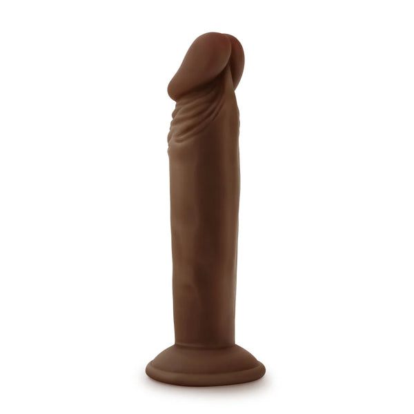 Dr. Skin Plus 6" Posable Dildo - Chocolate