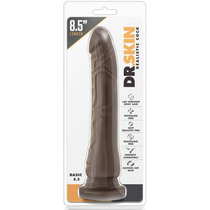 Dr. Skin Basic 8.5" Dildo - Chocolate