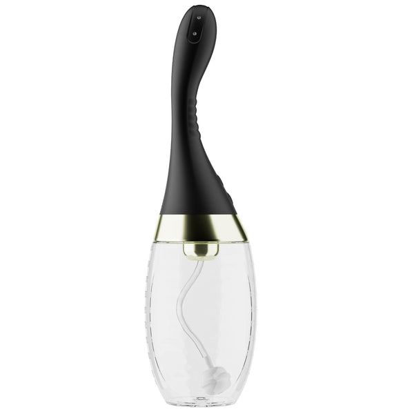 Anal Adventures Platinum Aqua Jet Rechargeable Vibrating Anal Douche