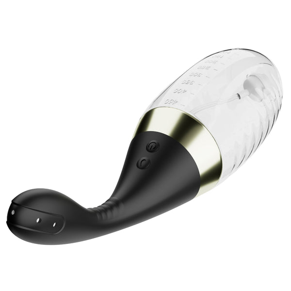 Anal Adventures Platinum Aqua Jet Rechargeable Vibrating Anal Douche