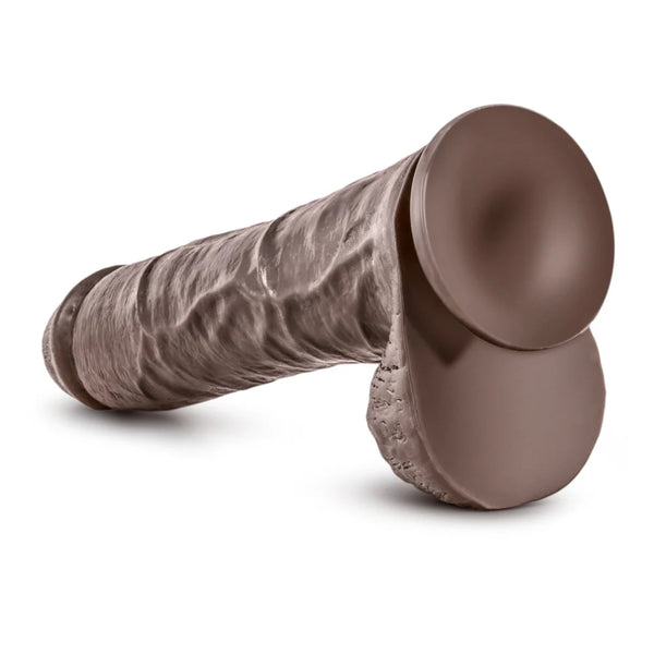 Dr. Skin Mr. Savage 11.5" Dildo with Balls - Chocolate