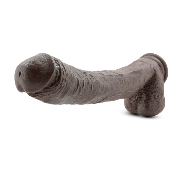 Dr. Skin Mr. Ed 13" Dildo with Balls - Chocolate