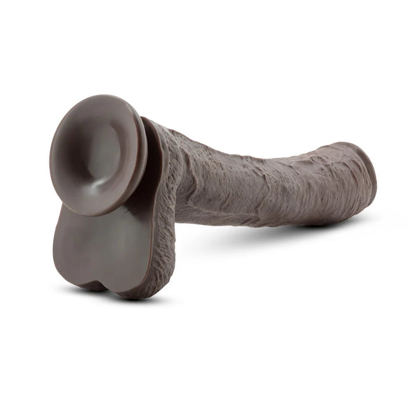 Dr. Skin Mr. Ed 13" Dildo with Balls - Chocolate