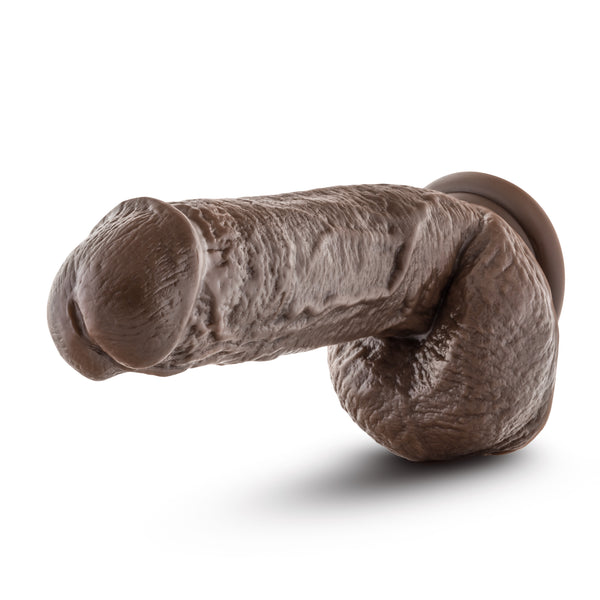 Dr. Skin Mr. D 8.5" Dildo with Balls - Chocolate