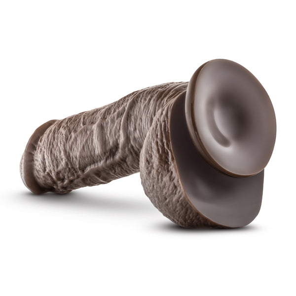 Dr. Skin Mr. D 8.5" Dildo with Balls - Chocolate