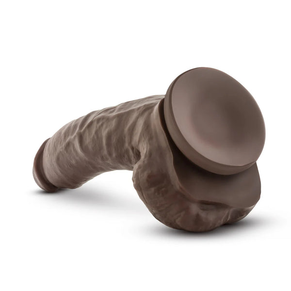 Dr. Skin Mr. Mayor 9" Dildo with Balls - Chocolate