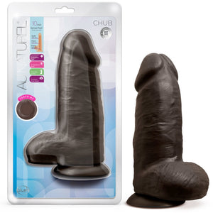 Blush Novelties Au Naturel Chub 10" Dildo - Chocolate - Extreme Toyz Singapore - https://extremetoyz.com.sg - Sex Toys and Lingerie Online Store - Bondage Gear / Vibrators / Electrosex Toys / Wireless Remote Control Vibes / Sexy Lingerie and Role Play / BDSM / Dungeon Furnitures / Dildos and Strap Ons &nbsp;/ Anal and Prostate Massagers / Anal Douche and Cleaning Aide / Delay Sprays and Gels / Lubricants and more...