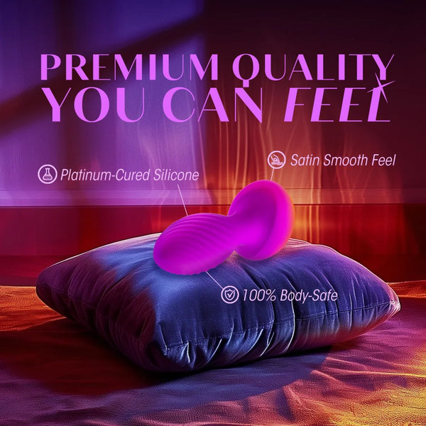 Oh My Gem Charm Rechargeable Vibrating Anal Plug Massager with Stayput™ Design - Amethyst