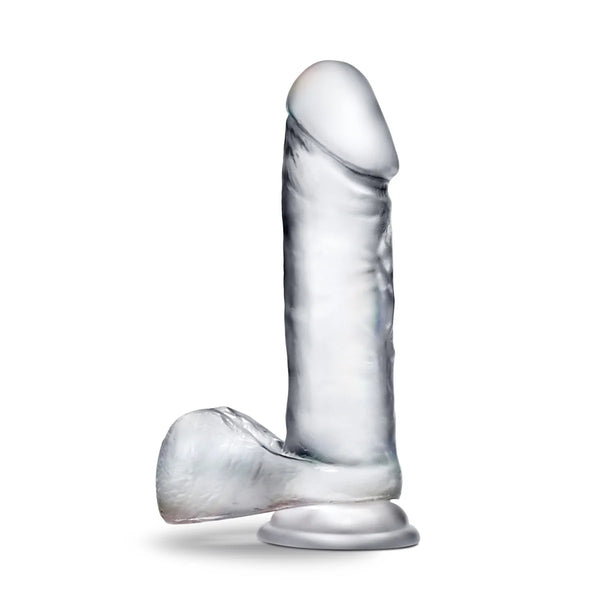 B Yours 8" Diamond Glimmer Dildo with Balls