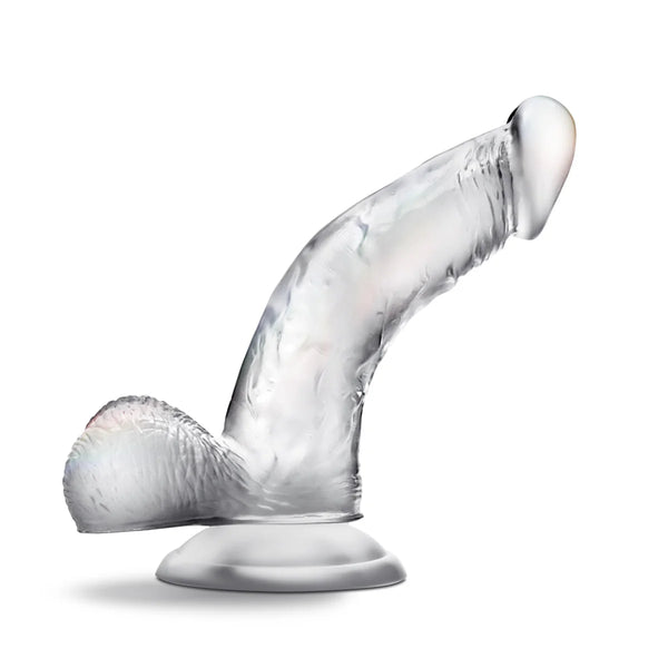 B Yours 6" Diamond Sparkle Dildo with Balls