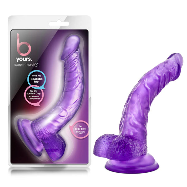 B Yours 8.5" Sweet N' Hard 7 Dildo with Balls