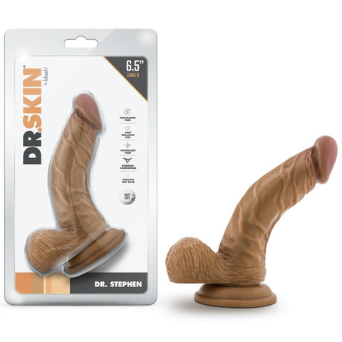Blush Novelties Dr. Skin Dr. Stephen 6.5" Dildo With Balls - Extreme Toyz Singapore - https://extremetoyz.com.sg - Sex Toys and Lingerie Online Store - Bondage Gear / Vibrators / Electrosex Toys / Wireless Remote Control Vibes / Sexy Lingerie and Role Play / BDSM / Dungeon Furnitures / Dildos and Strap Ons  / Anal and Prostate Massagers / Anal Douche and Cleaning Aide / Delay Sprays and Gels / Lubricants and more...