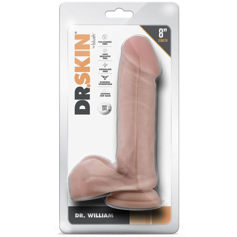 Dr. Skin Dr. William 8" Dildo with Balls