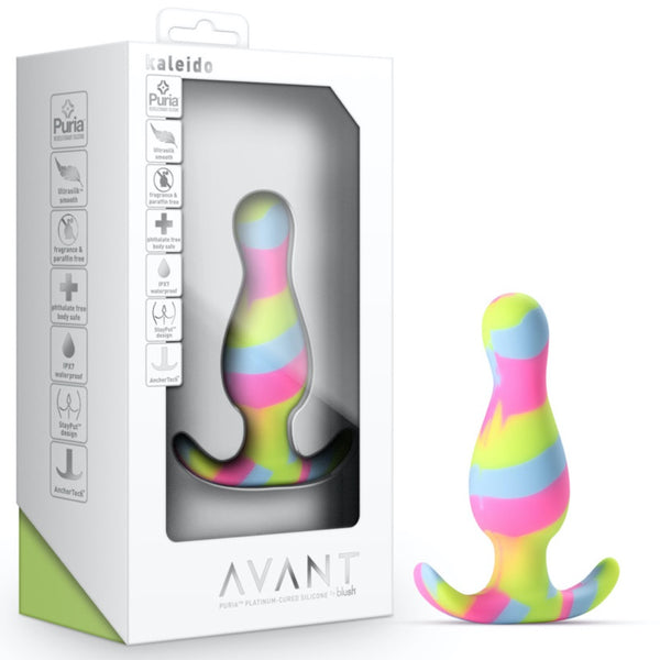 Blush Novelties Avant Kaleido Platinum-Cured Silicone Anal Plug - Lime - Extreme Toyz Singapore - https://extremetoyz.com.sg - Sex Toys and Lingerie Online Store - Bondage Gear / Vibrators / Electrosex Toys / Wireless Remote Control Vibes / Sexy Lingerie and Role Play / BDSM / Dungeon Furnitures / Dildos and Strap Ons &nbsp;/ Anal and Prostate Massagers / Anal Douche and Cleaning Aide / Delay Sprays and Gels / Lubricants and more...