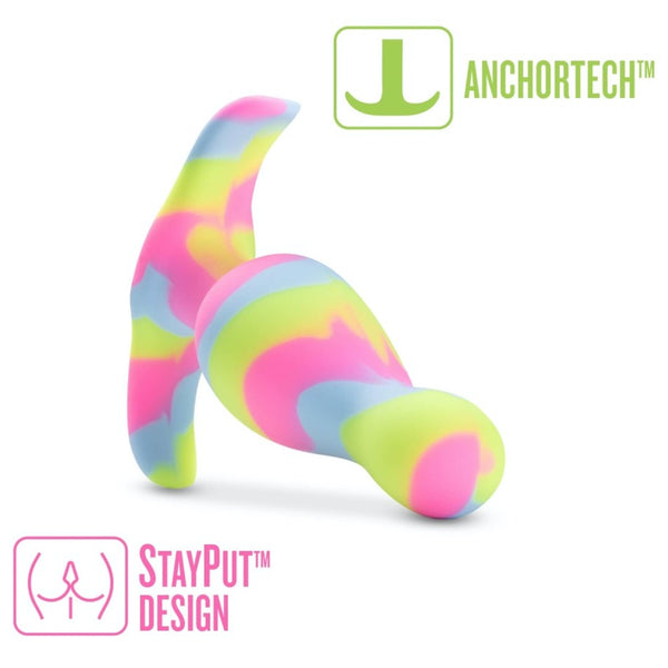 Blush Novelties Avant Kaleido Platinum-Cured Silicone Anal Plug - Lime - Extreme Toyz Singapore - https://extremetoyz.com.sg - Sex Toys and Lingerie Online Store - Bondage Gear / Vibrators / Electrosex Toys / Wireless Remote Control Vibes / Sexy Lingerie and Role Play / BDSM / Dungeon Furnitures / Dildos and Strap Ons &nbsp;/ Anal and Prostate Massagers / Anal Douche and Cleaning Aide / Delay Sprays and Gels / Lubricants and more...