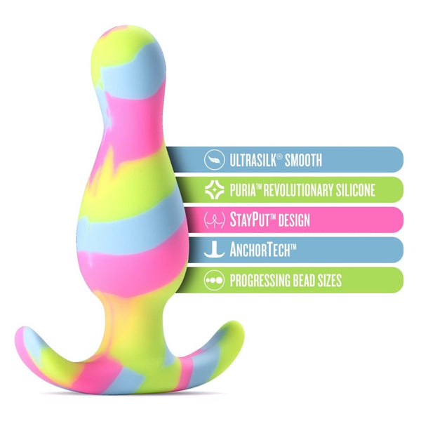 Blush Novelties Avant Kaleido Platinum-Cured Silicone Anal Plug - Lime - Extreme Toyz Singapore - https://extremetoyz.com.sg - Sex Toys and Lingerie Online Store - Bondage Gear / Vibrators / Electrosex Toys / Wireless Remote Control Vibes / Sexy Lingerie and Role Play / BDSM / Dungeon Furnitures / Dildos and Strap Ons &nbsp;/ Anal and Prostate Massagers / Anal Douche and Cleaning Aide / Delay Sprays and Gels / Lubricants and more...