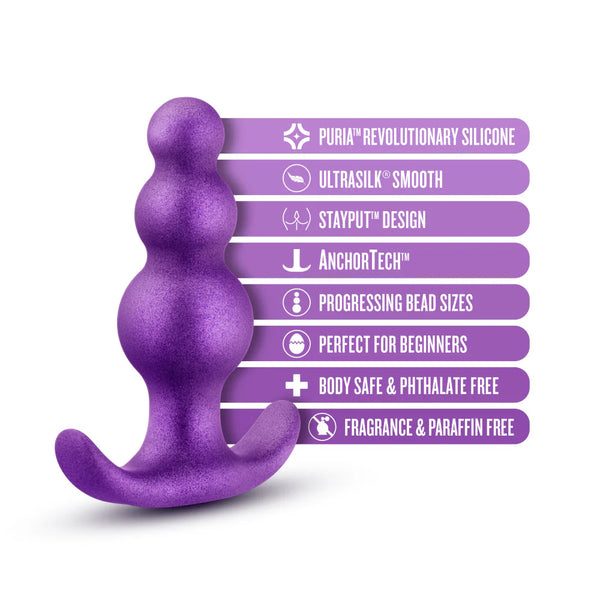 Anal Adventures Matrix The Supernova Platinum-Cured Silicone Plug - Galactic Purple