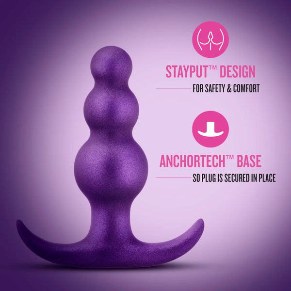 Anal Adventures Matrix The Supernova Platinum-Cured Silicone Plug - Galactic Purple