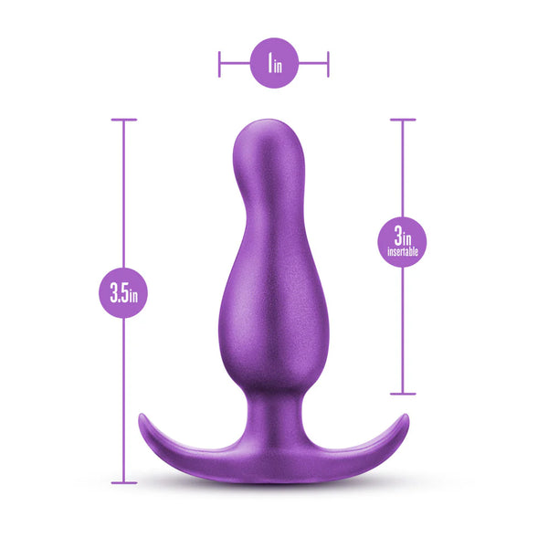 Anal Adventures Matrix The Quantum Platinum-Cured Silicone Plug - Galactic Purple