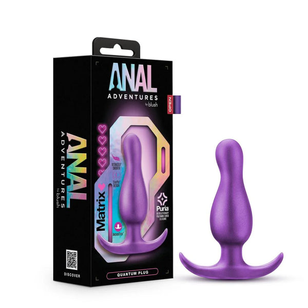 Anal Adventures Matrix The Quantum Platinum-Cured Silicone Plug - Galactic Purple