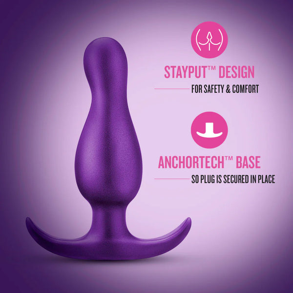Anal Adventures Matrix The Quantum Platinum-Cured Silicone Plug - Galactic Purple