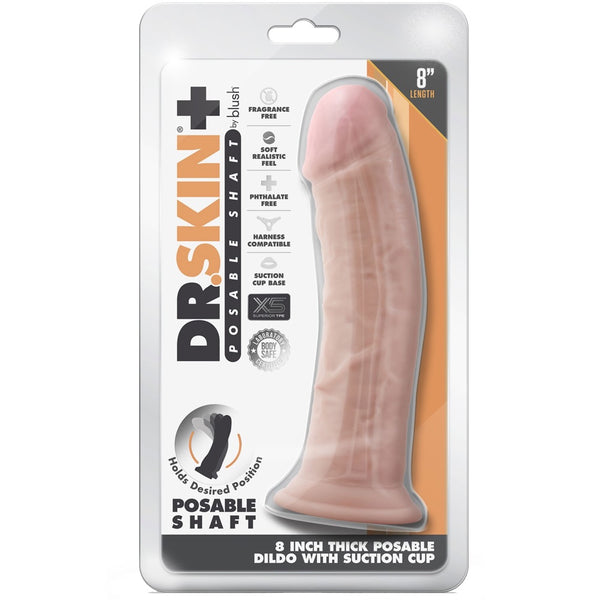 Dr. Skin Plus 8" Thick Posable Dildo