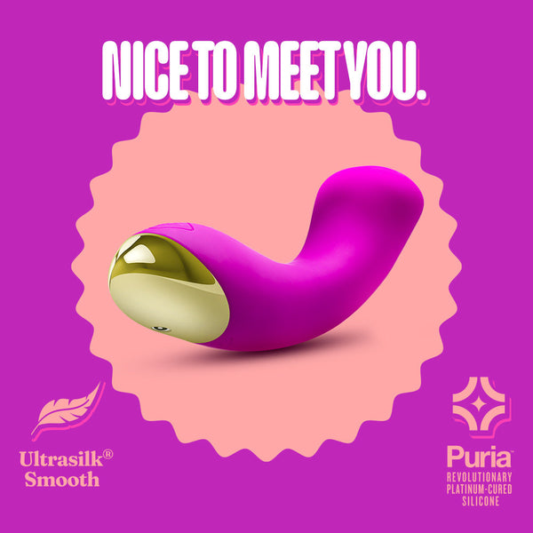 Blush Novelties Aria Bangin' AF Enhanced G-Spot Stimulation Rechargeable Silicone Vibrator - Extreme Toyz Singapore - https://extremetoyz.com.sg - Sex Toys and Lingerie Online Store - Bondage Gear / Vibrators / Electrosex Toys / Wireless Remote Control Vibes / Sexy Lingerie and Role Play / BDSM / Dungeon Furnitures / Dildos and Strap Ons &nbsp;/ Anal and Prostate Massagers / Anal Douche and Cleaning Aide / Delay Sprays and Gels / Lubricants and more...