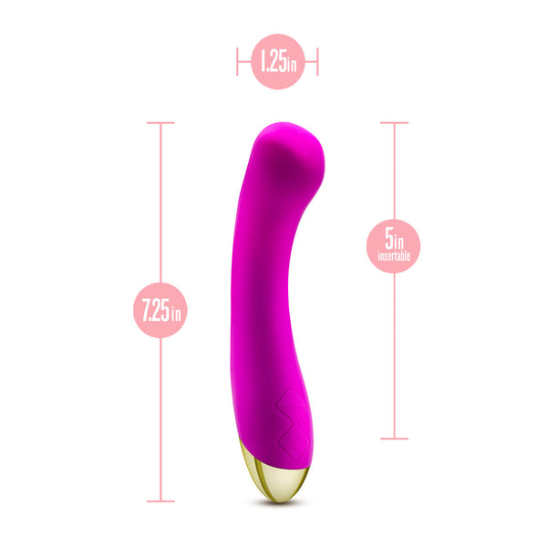 Blush Novelties Aria Bangin' AF Enhanced G-Spot Stimulation Rechargeable Silicone Vibrator - Extreme Toyz Singapore - https://extremetoyz.com.sg - Sex Toys and Lingerie Online Store - Bondage Gear / Vibrators / Electrosex Toys / Wireless Remote Control Vibes / Sexy Lingerie and Role Play / BDSM / Dungeon Furnitures / Dildos and Strap Ons &nbsp;/ Anal and Prostate Massagers / Anal Douche and Cleaning Aide / Delay Sprays and Gels / Lubricants and more...